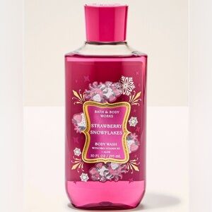 New Bath & Body Works Strawberry Snowflakes Body Wash